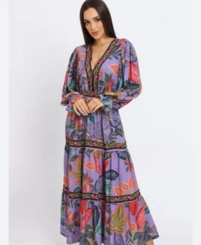 Vestido longo farm 