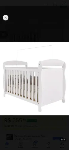 Berço marquesa branco 