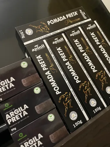 Kit pomada preta + sabonete de argila preta 