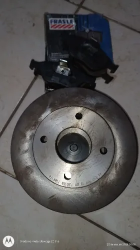 DISCO FREIO VENTILADO HF 14A + JOGO PASTILHA FRASLE