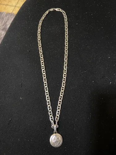 Cordão e pingente de prata 925