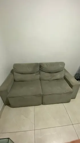 sofa 2 lugares cinza
