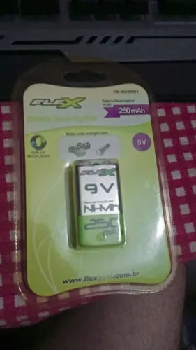 Bateria Flex 250mah 9v lacrada
