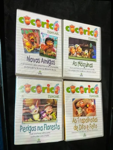 Kit 4 DVD Cocoricó Originais
