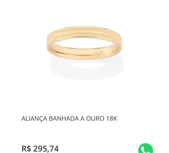 Alianças banhadas - Rommanel