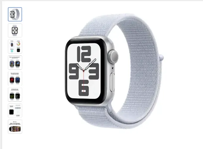 Apple Watch Se Gps Caixa Prateada De Alumínio 40 Mm