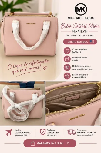 ? BOLSA MICHAEL KORS MARILYN - O TOQUE DE SOFISTICAÇÃO QUE VOCÊ MERECE! ?