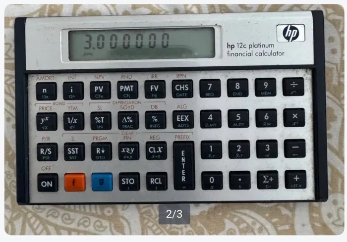 Calculadora Financeira HP 12C Platinum - Ótimo Estado
