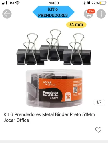 Kit prendedor de metal