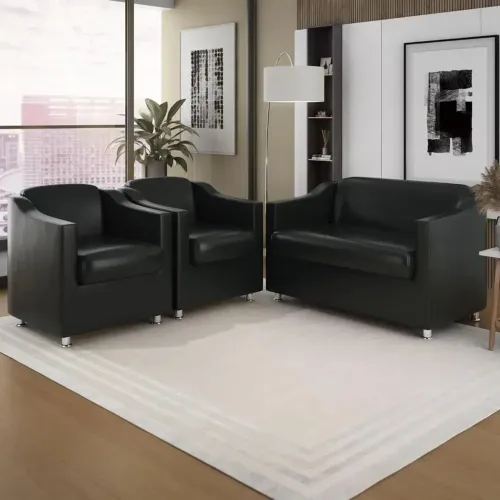 ? KIT SOFÁ NAMORADEIRA + 2 POLTRONAS TILLA - LINDO E SUPER CONSERVADO! ?