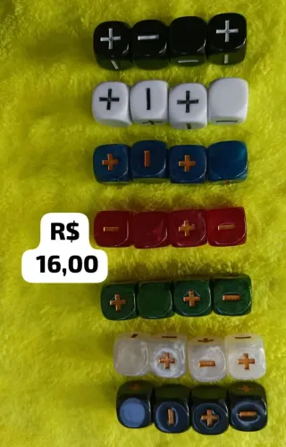 Conjunto de 4 dados Fudge/FATE