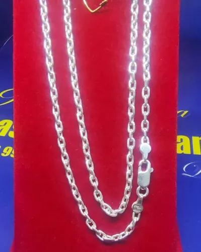 Cordão Cadeado Prata 925 Peso 7.94 Gramas 45 Cm Fio 2 mm Pingente                         