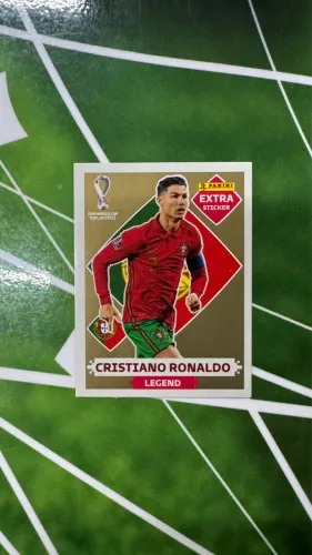Figurinha extra Cristiano Ronaldo ouro 2022