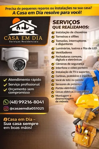 Instalação, reparos e manutenção