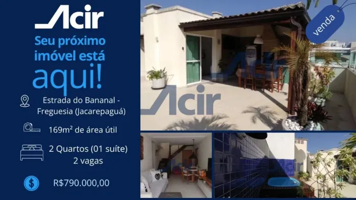 Cobertura duplex à venda - Freguesia (Jacarepaguá)!!