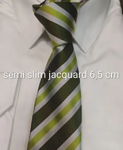 Gravata listrada verde e outras cores semi slim 6,5 cm apenas 35, (cada)ctt zap (sia)