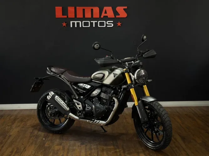 Scrambler 400X Verde 2024 - Apenas 6.900 KM.