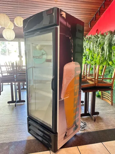 GELADEIRA EXPOSITORA HUSSMANN 570L - PORTA DE VIDRO