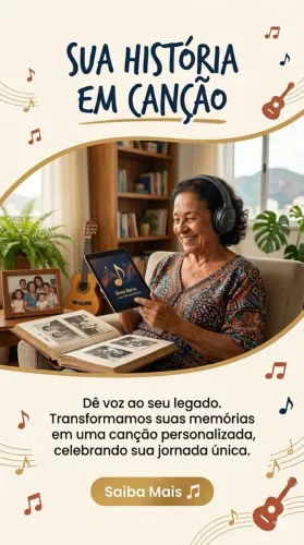 Sua História merece uma Música pra ficar na memória