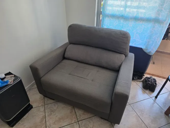 VENDO SOFÁ RECLINÁVEL CINZA - CONFORTO TOTAL!