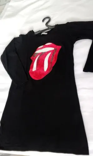 Vestido infantil preto