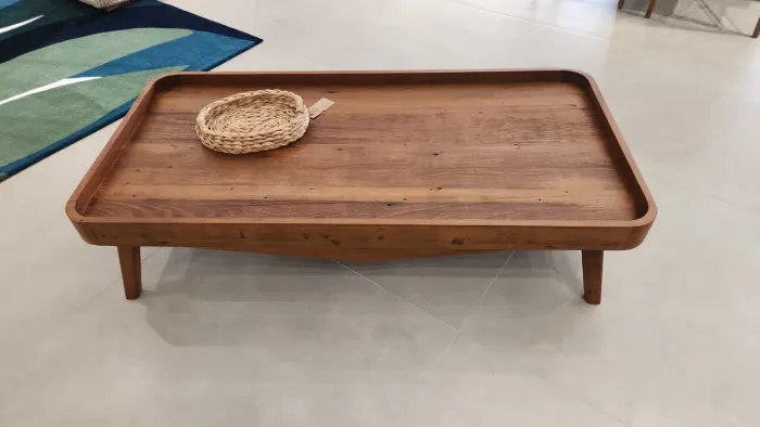 Mesa de centro madeira maciça de demolição