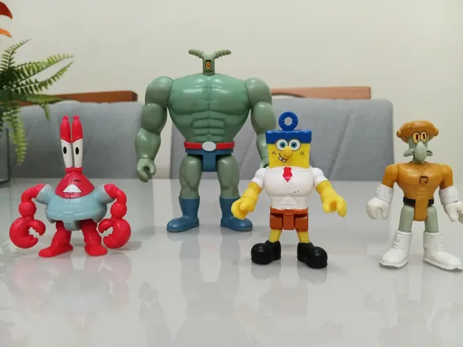 lote imaginext do filme bob esponja um herói fora d'água