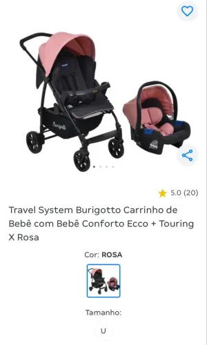 Carrinho de bebê e bebê conforto