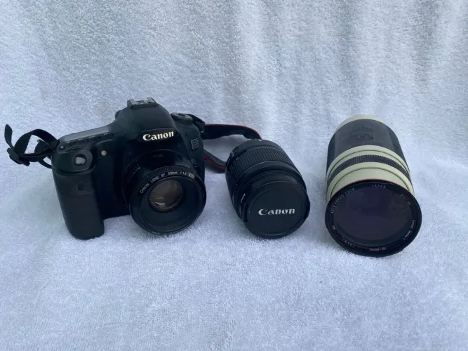 Câmera Canon 60D + 3 Lentes - Kit Completo