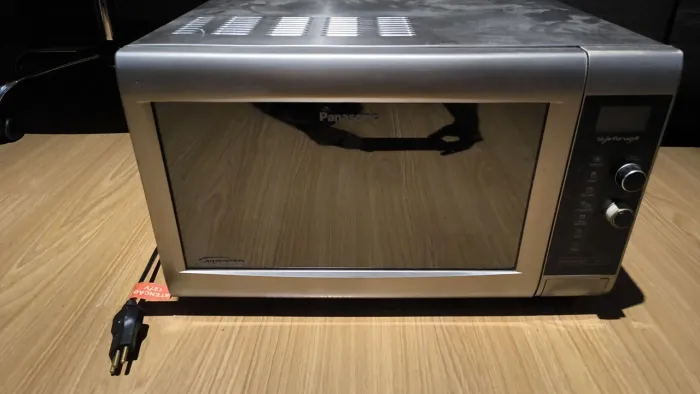 Microondas Panasonic aço inox (Entrego com taxa e aceito cartão com taxa da máquina)