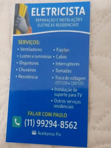 Eletricista e instalador 