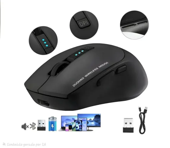 Kit mouse sem fio PRA SAIR LOGO