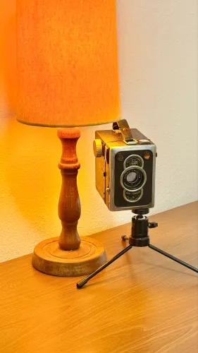 Câmera vintage Zeiss Ikon Box Tengor Alemã Funcionando