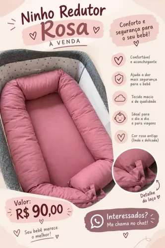 Vende-se ninho redutor rosa
