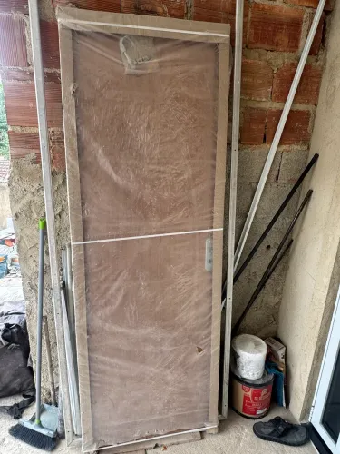 porta de madeira completa 212x75