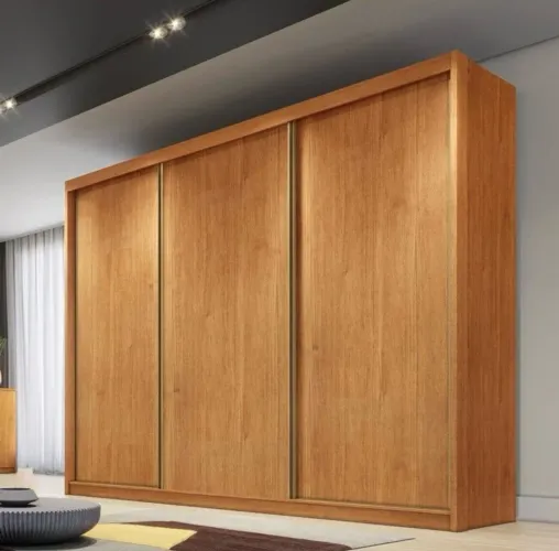 GUARDA ROUPA CASAL 3 PORTAS - NOVO