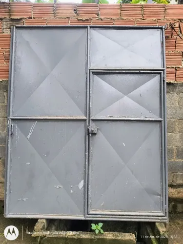 Portão 2 folhas tubular reforçado