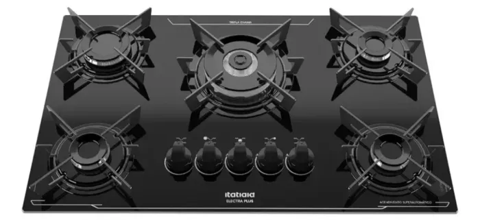 Cooktop 5 bocas tripla chama itatiai
