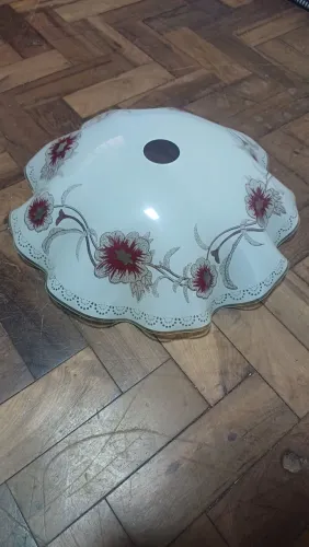 Cúpula de vidro para lâmpada de teto