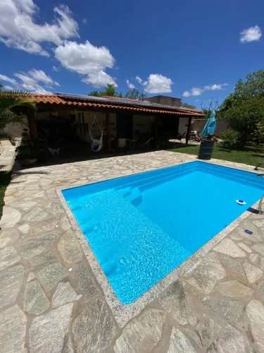 Piscina de fibra 6 metros com praia 6.14x2.95x1.35 praia 6 metros
