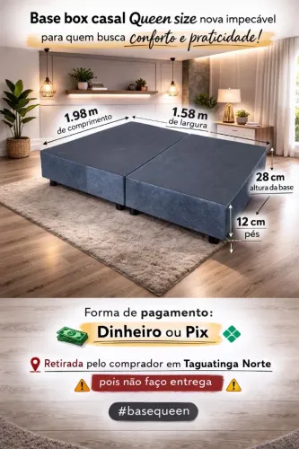 Base box casal Queen nova impecável leia o anúncio informações todas lá
