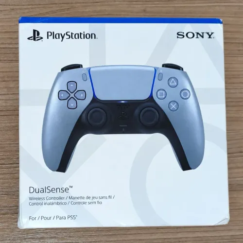 Controle PS5 DualSense Sony Original Prata Sterling Silver - Novo