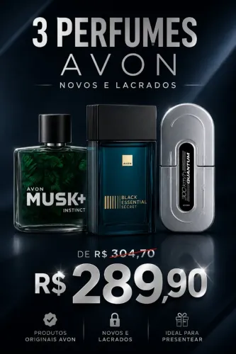 3 PERFUMES MASCULINOS AVON