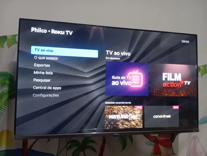 Vendo tv Philco Roku 43 polegadas apenas 3 meses de uso