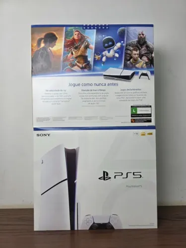 PS5 SLIM 1TB COM LEITOR [LACRADO+NOTA FISCAL]