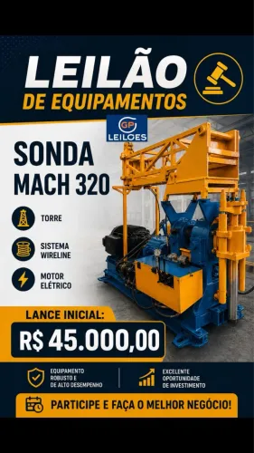 Leilão Sonda rotativa mach 320