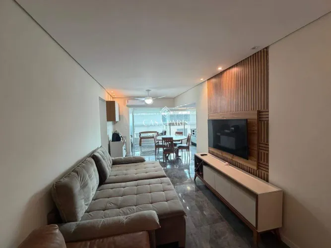 Apartamento 2 dorm (1 suíte) no Canto do Forte com Varanda Gourmet e Vista Mar 84m², 1 va