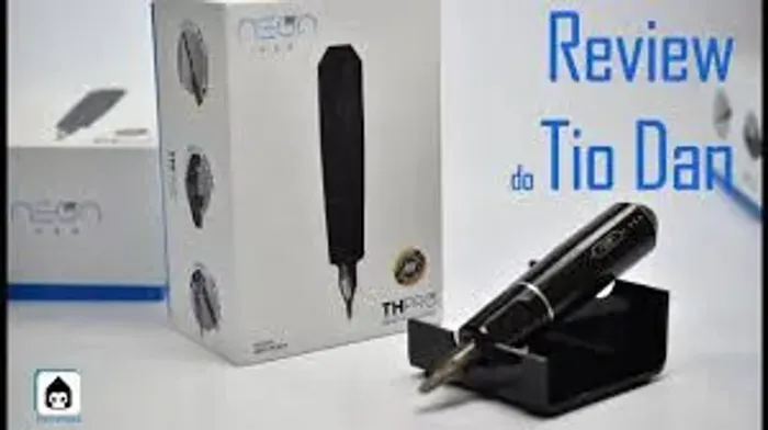 Máquina de tattoo pen usada uma vez