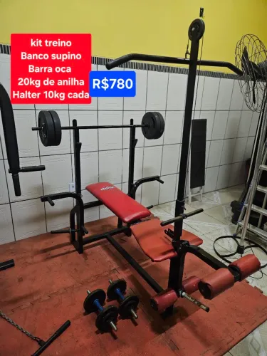 Kit treino parcelo cartão