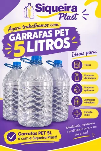 GARRAFA BOMBONA PET 5 LT